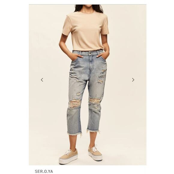 SER.O.YA Omar Drop Crotch Boyfriend Jeans Size 28 NWT - Picture 10 of 10